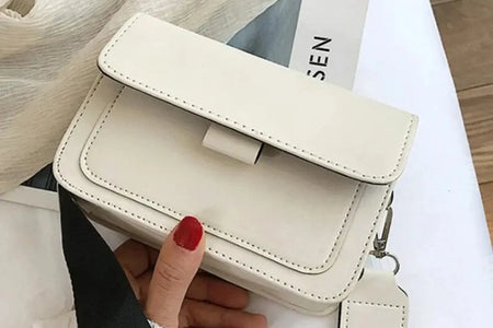 Classic Designer PU Leather Crossbody Bag for Women Travel Handle Handbag Fashion Shoulder Messenger Bag Ladies Small Flap Bag