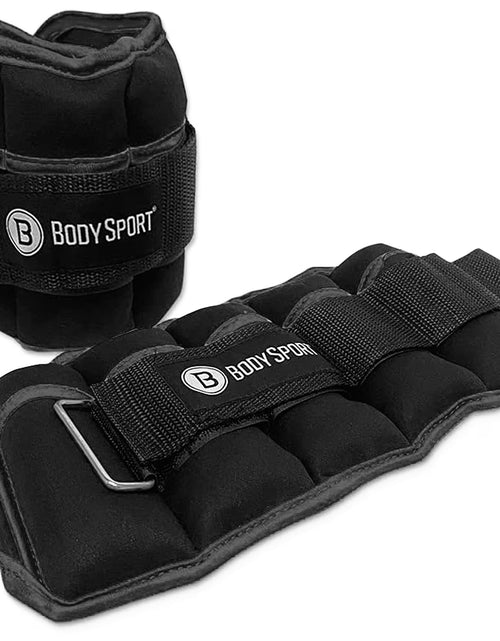 Load image into Gallery viewer, 1 Libra – 5 Libras Negro/Negro Pesas Ajustables Para Tobillo Para Hombre, Mujeres Y Niños – Ayuda Para Hacer Ejercicio Para Mayor Resistencia
