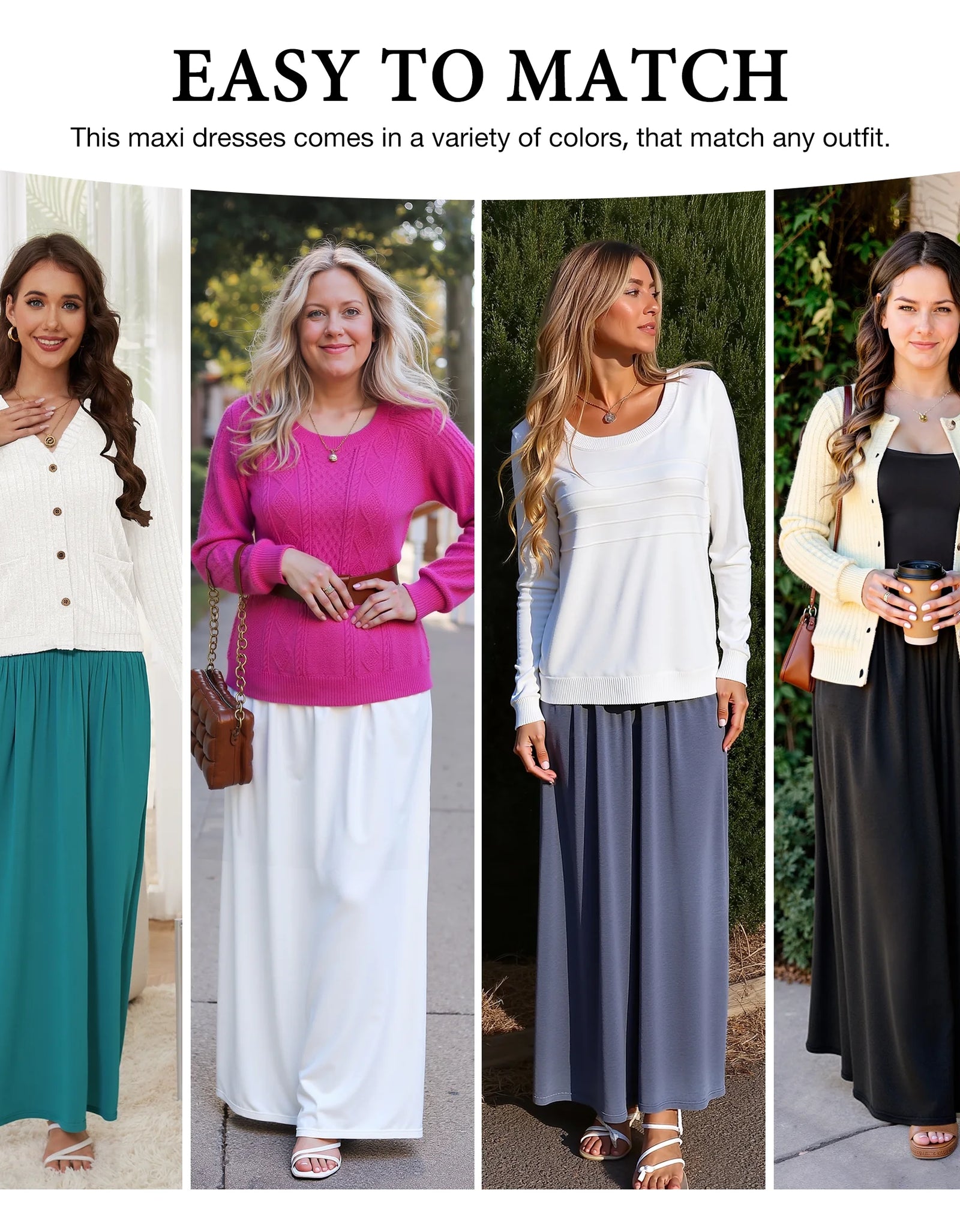 Women'S Short Sleeve Loose Plain Maxi Dresses Casual Long Dresses with Pockets,Mother'S Day,Dark Purple,Xl