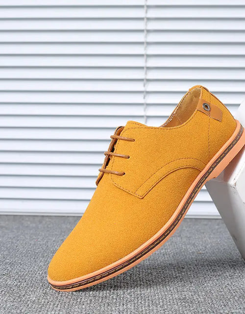 Load image into Gallery viewer, Top Quality Brown Oxford Shoes Men Derby Loafers Big Size 47 48 Casual Men Shoes Business Man Sneaker Yellow Dress Shoes Fashion
