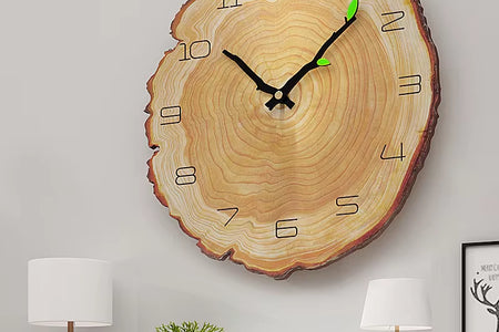 Vintage Wooden Wall Clock Modern Design Vintage Rustic Retro Clock Home Office Cafe Decoration Art Large Wall Watch