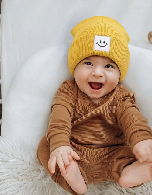 Load image into Gallery viewer, Kids Autumn Winter Hats for Newborn Crochet Beanie Toddler Boy Girl Cap Baby Photography Props Children Accessories Warmer Stuff

