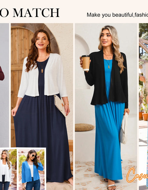 Load image into Gallery viewer, Women'S Short Sleeve Loose Plain Maxi Dresses Casual Long Dresses with Pockets,Mother'S Day,Dark Purple,Xl
