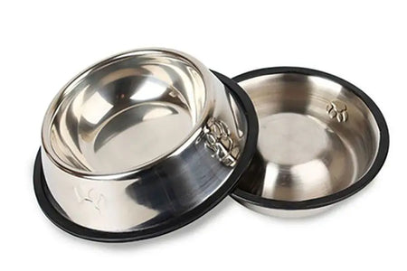 Paw Stainless Steel Pet Dog Bowl Feeder Skidproof Anti-Ant Shape Cat Dog Bowls Food Accessories Pet Supplies 6 Sizes