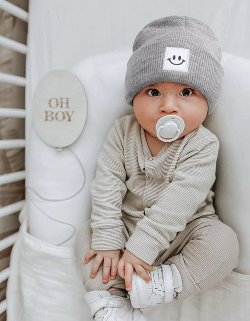 Load image into Gallery viewer, Kids Autumn Winter Hats for Newborn Crochet Beanie Toddler Boy Girl Cap Baby Photography Props Children Accessories Warmer Stuff
