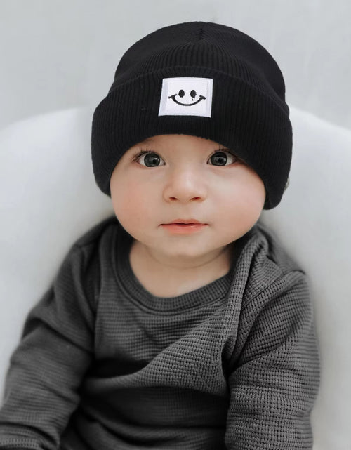Load image into Gallery viewer, Kids Autumn Winter Hats for Newborn Crochet Beanie Toddler Boy Girl Cap Baby Photography Props Children Accessories Warmer Stuff

