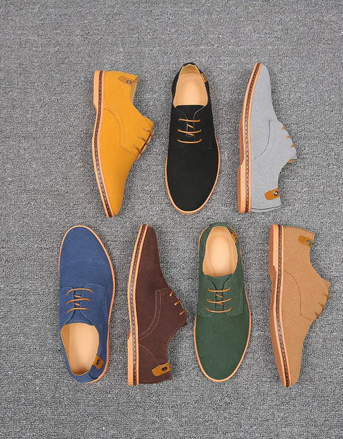 Load image into Gallery viewer, Top Quality Brown Oxford Shoes Men Derby Loafers Big Size 47 48 Casual Men Shoes Business Man Sneaker Yellow Dress Shoes Fashion

