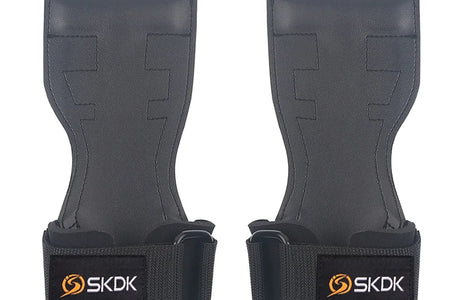 SKDK Weight Lifting Grip Pads Crossfit Bodybuilding Palm Protector Squat Gym Gloves Gym Equipment Fitness Sports Training PVC