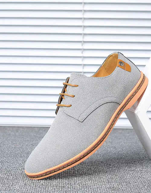 Load image into Gallery viewer, Top Quality Brown Oxford Shoes Men Derby Loafers Big Size 47 48 Casual Men Shoes Business Man Sneaker Yellow Dress Shoes Fashion
