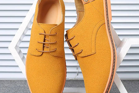 Top Quality Brown Oxford Shoes Men Derby Loafers Big Size 47 48 Casual Men Shoes Business Man Sneaker Yellow Dress Shoes Fashion