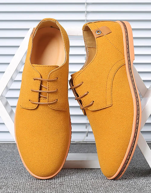 Load image into Gallery viewer, Top Quality Brown Oxford Shoes Men Derby Loafers Big Size 47 48 Casual Men Shoes Business Man Sneaker Yellow Dress Shoes Fashion
