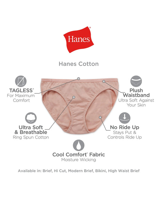 Load image into Gallery viewer, Women'S Cotton Bikini Underwear, Cool Comfort, 10-Pack Assorted 8
