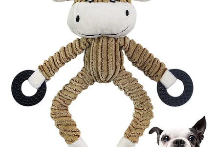 Squeaky Puppy Toys Plush Puppy Chew Toys for Teething Training Dog Toys for Small Dogs Toys for Cute Monkey Interactive Dog Toys