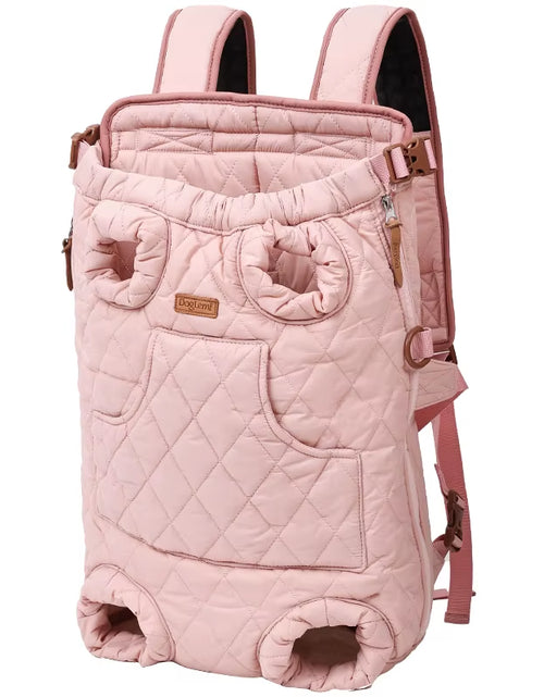 Load image into Gallery viewer, Winter Pet Dog Backpack Thicken Warm Cat Backpack Hands Free Portable Travel Dog Carrier for Small Dogs Windproof Safety Pet Bag
