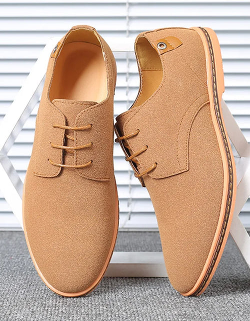 Load image into Gallery viewer, Top Quality Brown Oxford Shoes Men Derby Loafers Big Size 47 48 Casual Men Shoes Business Man Sneaker Yellow Dress Shoes Fashion
